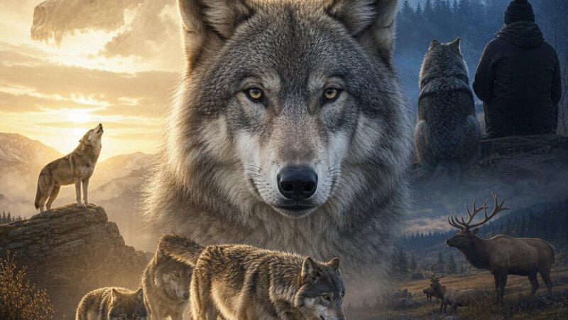 A farkas (Canis lupus) – természet és emberi kép