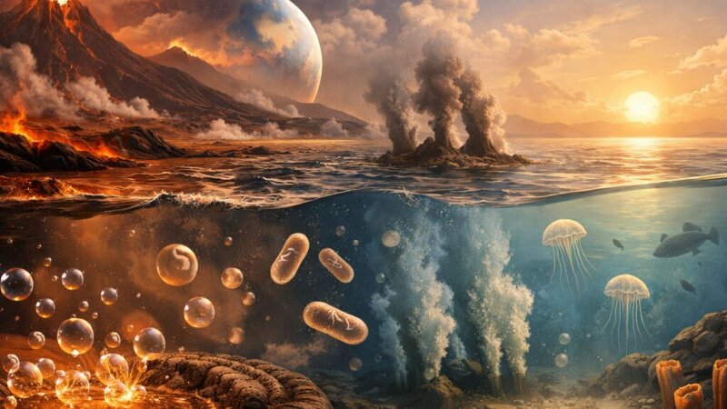 A földtörténeti őskor evolúciója és az első élő rendszerek kialakulása