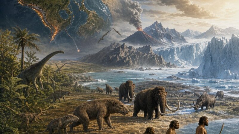 A földtörténeti újkor evolúciós folyamatai és jellemzői