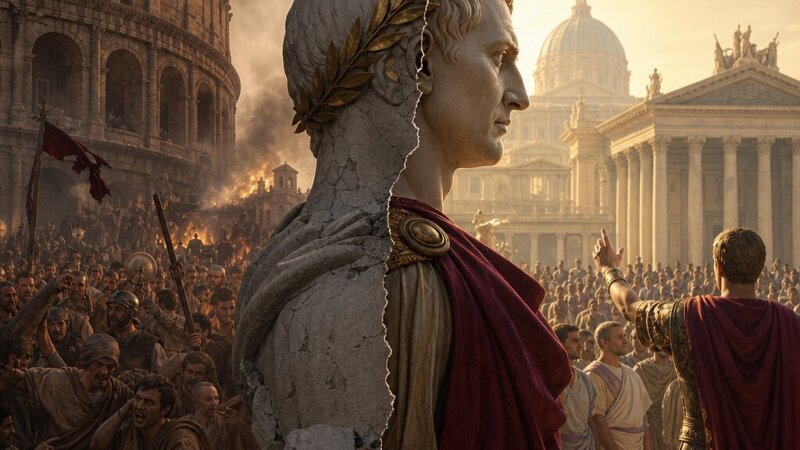 A római köztársaság bukása és egyeduralomra váltása Caesar és Augustus korában