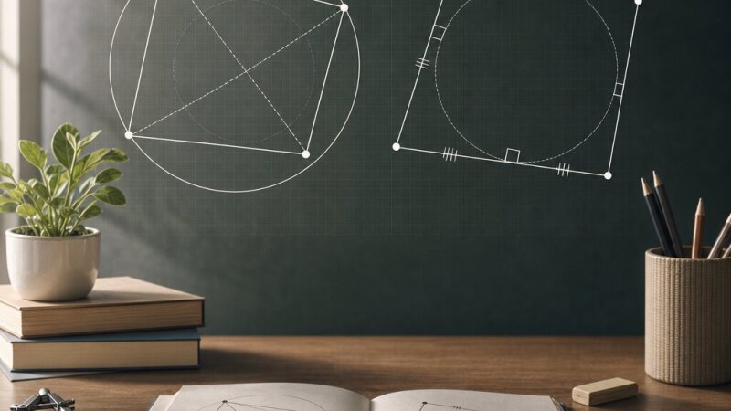 Húrnégyszög és érintőnégyszög: fogalmak és tulajdonságok