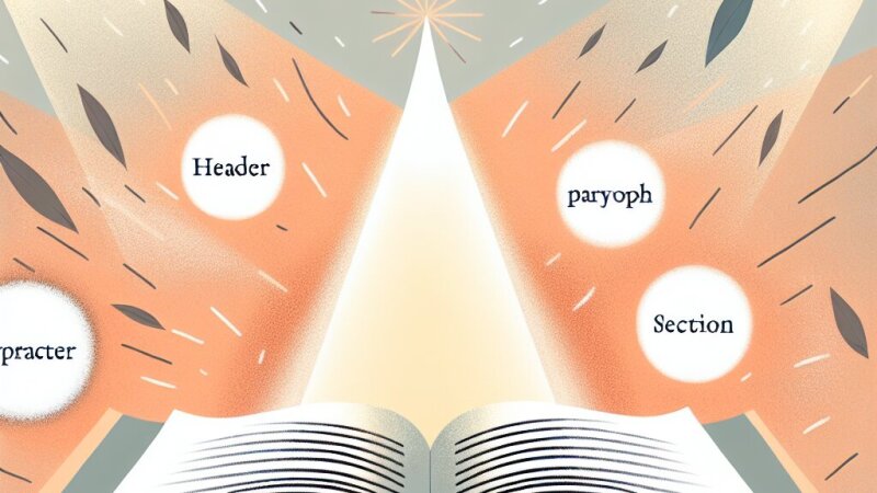 Szövegszerkezet egyszerűen: cím, bekezdés és tömbök